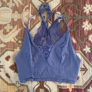 Free People | Purple Lace Crop Top | S